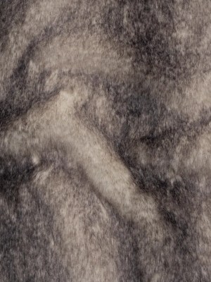 Plush Two-Tone Medium Pile Recycled Polyester Faux Fur – Ivory and Gray Plush Two-Tone Medium Pile Recycled Polyester Faux Fur – Ivory and Gray