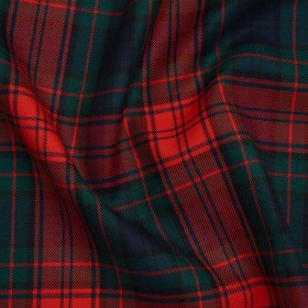 Virgin Wool Twill Made in Italy – Red, Green and Blue Plaid Virgin Wool Twill Made in Italy – Red, Green and Blue Plaid