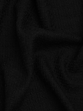 Wool Blend Boucle Made in Italy – Black Wool Blend Boucle Made in Italy – Black
