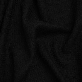 Wool Blend Boucle Made in Italy – Black Wool Blend Boucle Made in Italy – Black