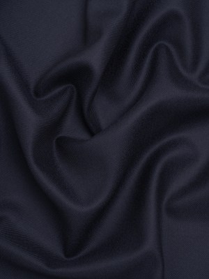 Virgin Merino Wool Twill Suiting Made in Italy – Navy Virgin Merino Wool Twill Suiting Made in Italy – Navy