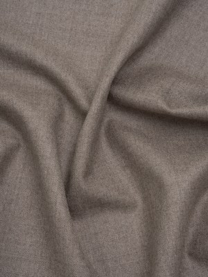 Brushed Virgin Wool Twill Made in Italy – Heathered Greige Brushed Virgin Wool Twill Made in Italy – Heathered Greige