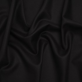 Virgin Merino Wool Twill Suiting Made in Italy – Black Virgin Merino Wool Twill Suiting Made in Italy – Black
