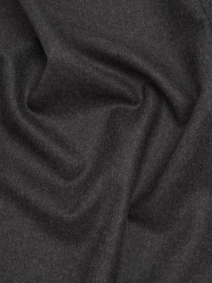 Brushed Virgin Wool Twill Made in Italy – Heathered Dark Gray Brushed Virgin Wool Twill Made in Italy – Heathered Dark Gray