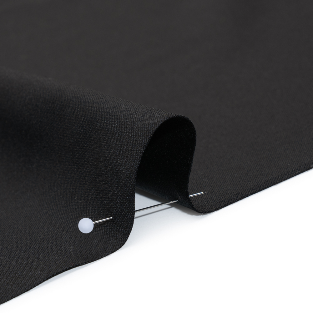 Super 120 Virgin Wool Suiting Made in Italy - Black