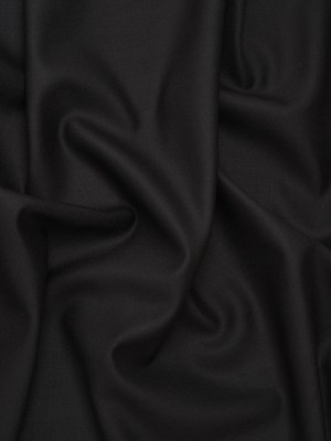 Super 120 Virgin Wool Suiting Made in Italy – Black Super 120 Virgin Wool Suiting Made in Italy – Black