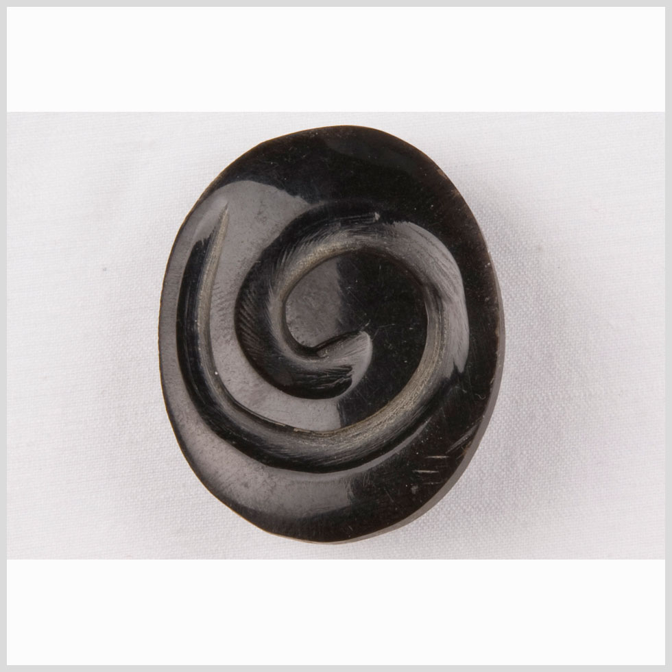 Black Horn Coat Button – 54L/34mm Black Horn Coat Button – 54L/34mm