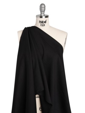 Wool Twill Suiting – Black – Deadstock Wool Twill Suiting – Black – Deadstock