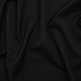 Fine Wool Twill Suiting – Black – Deadstock Fine Wool Twill Suiting – Black – Deadstock