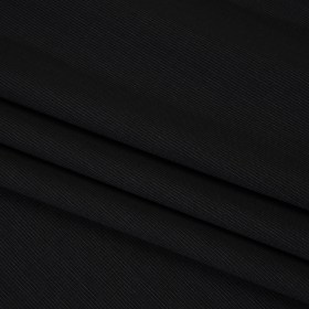 Super 120 Wool Suiting – Black and Gray Dotted Pinstripes – Deadstock Super 120 Wool Suiting – Black and Gray Dotted Pinstripes – Deadstock