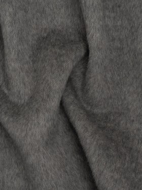 Alpaca Wool Coating Double Face – Medium Gray Alpaca Wool Coating Double Face – Medium Gray