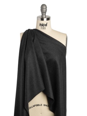 Brushed Lightweight Wool Blend Coating – Charcoal Gray – Ellamar Collection Brushed Lightweight Wool Blend Coating – Charcoal Gray – Ellamar Collection