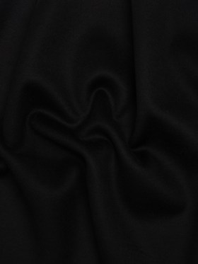Brushed Cashmere and Wool Coating Double Face – Black Brushed Cashmere and Wool Coating Double Face – Black