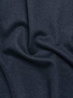 Heavy Brushed Wool Blend Twill Coating – Melange Blue Heavy Brushed Wool Blend Twill Coating – Melange Blue