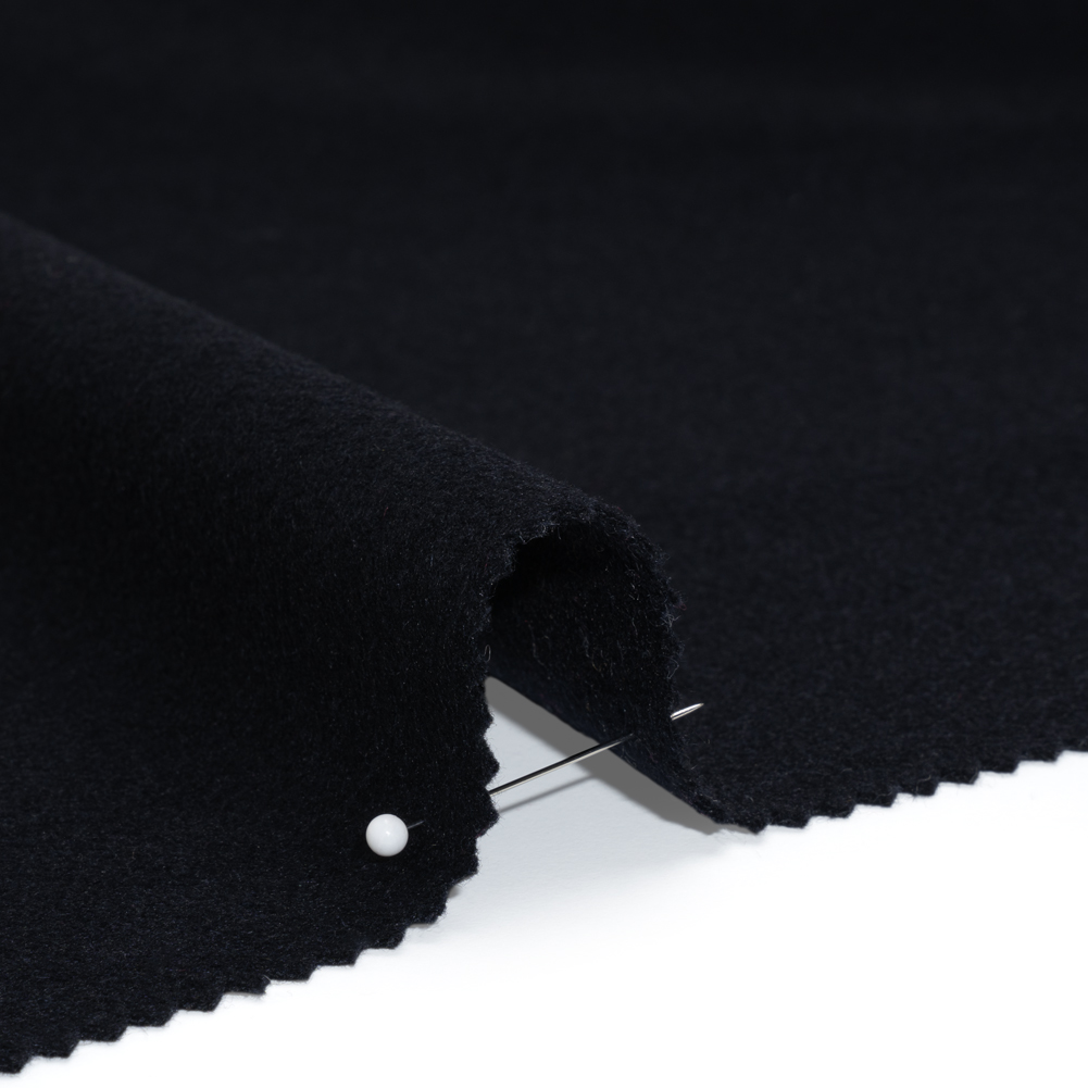 Brushed Wool Blend Coating - Navy - Emery Collection