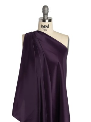Stretch Polyester Twill Lining – Eggplant – Josephine Collection Stretch Polyester Twill Lining – Eggplant – Josephine Collection