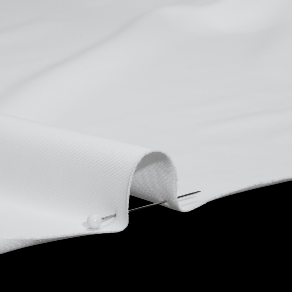 100% Recycled Stretch Nylon Swimwear Tricot, UV Protective – White – Mykonos Collection 100% Recycled Stretch Nylon Swimwear Tricot, UV Protective – White – Mykonos Collection