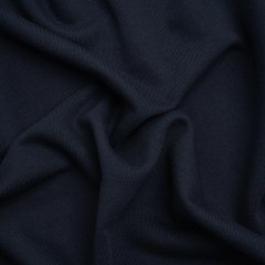 Cotton and Recycled Polyester French Terry – Navy Blue – Deadstock Cotton and Recycled Polyester French Terry – Navy Blue – Deadstock