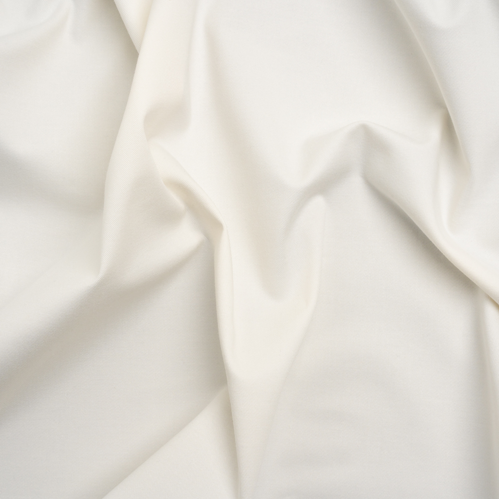 Stretch Cotton and Tencel Twill – Off White – Deadstock Stretch Cotton and Tencel Twill – Off White – Deadstock