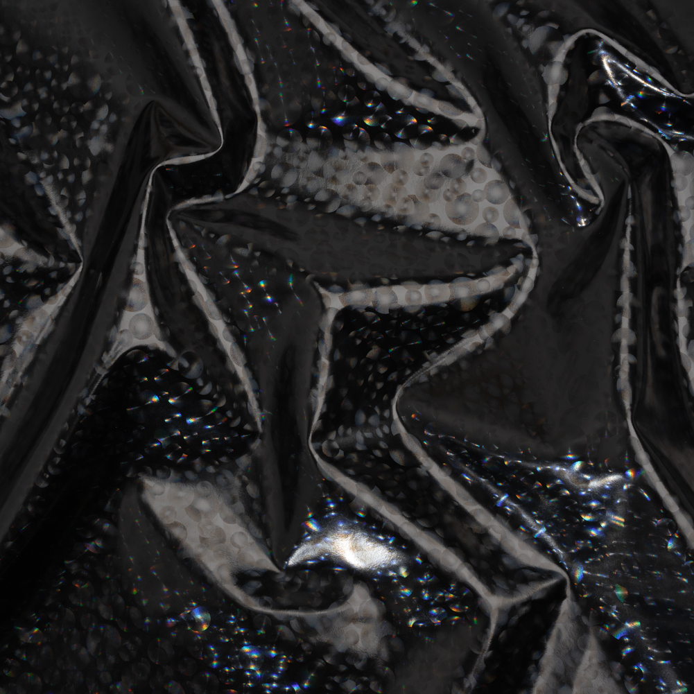 3D Holographic Vinyl – Black Bubble Dots – Lynn Collection 3D Holographic Vinyl – Black Bubble Dots – Lynn Collection