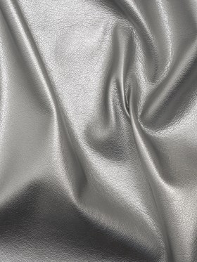 Buttery Faux Leather with Brushed Suede-like Backing – Silver – Veronica Collection Buttery Faux Leather with Brushed Suede-like Backing – Silver – Veronica Collection