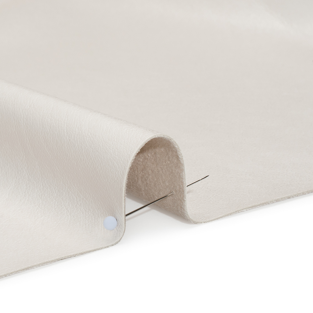 Buttery Faux Leather with Brushed Suede-like Backing – Bone White – Veronica Collection Buttery Faux Leather with Brushed Suede-like Backing – Bone White – Veronica Collection