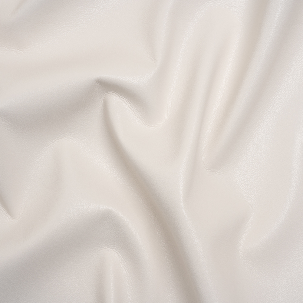 Buttery Faux Leather with Brushed Suede-like Backing – Bone White – Veronica Collection Buttery Faux Leather with Brushed Suede-like Backing – Bone White – Veronica Collection
