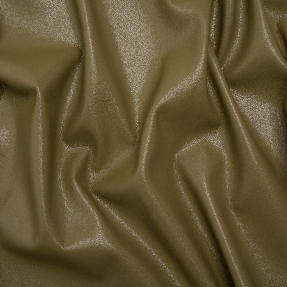 Buttery Faux Leather with Brushed Suede-like Backing – Olive – Veronica Collection Buttery Faux Leather with Brushed Suede-like Backing – Olive – Veronica Collection