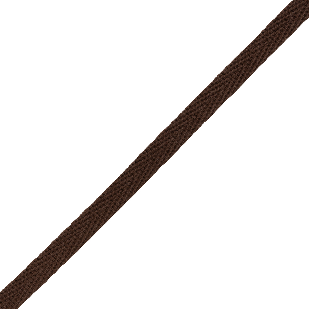 Cotton Twill Tape - 0.25" - Chocolate