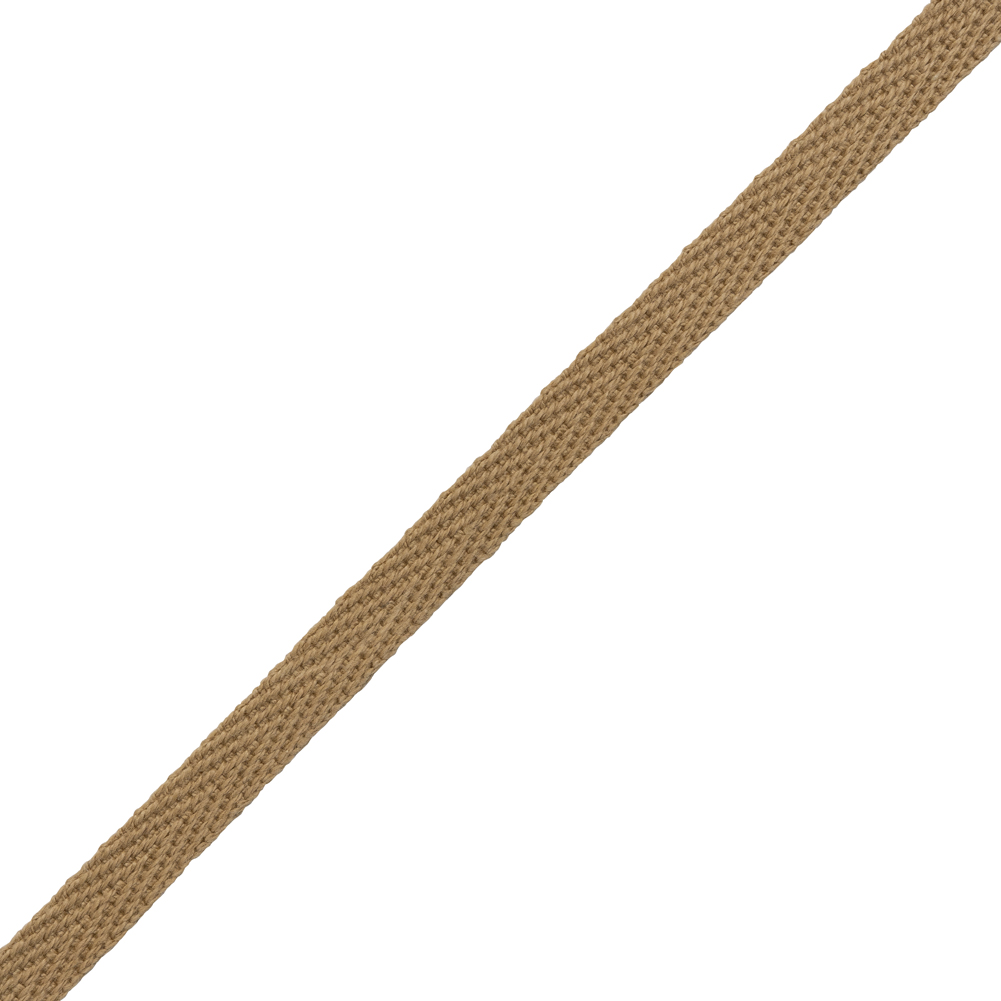Cotton Twill Tape - 0.25" - Light Brown