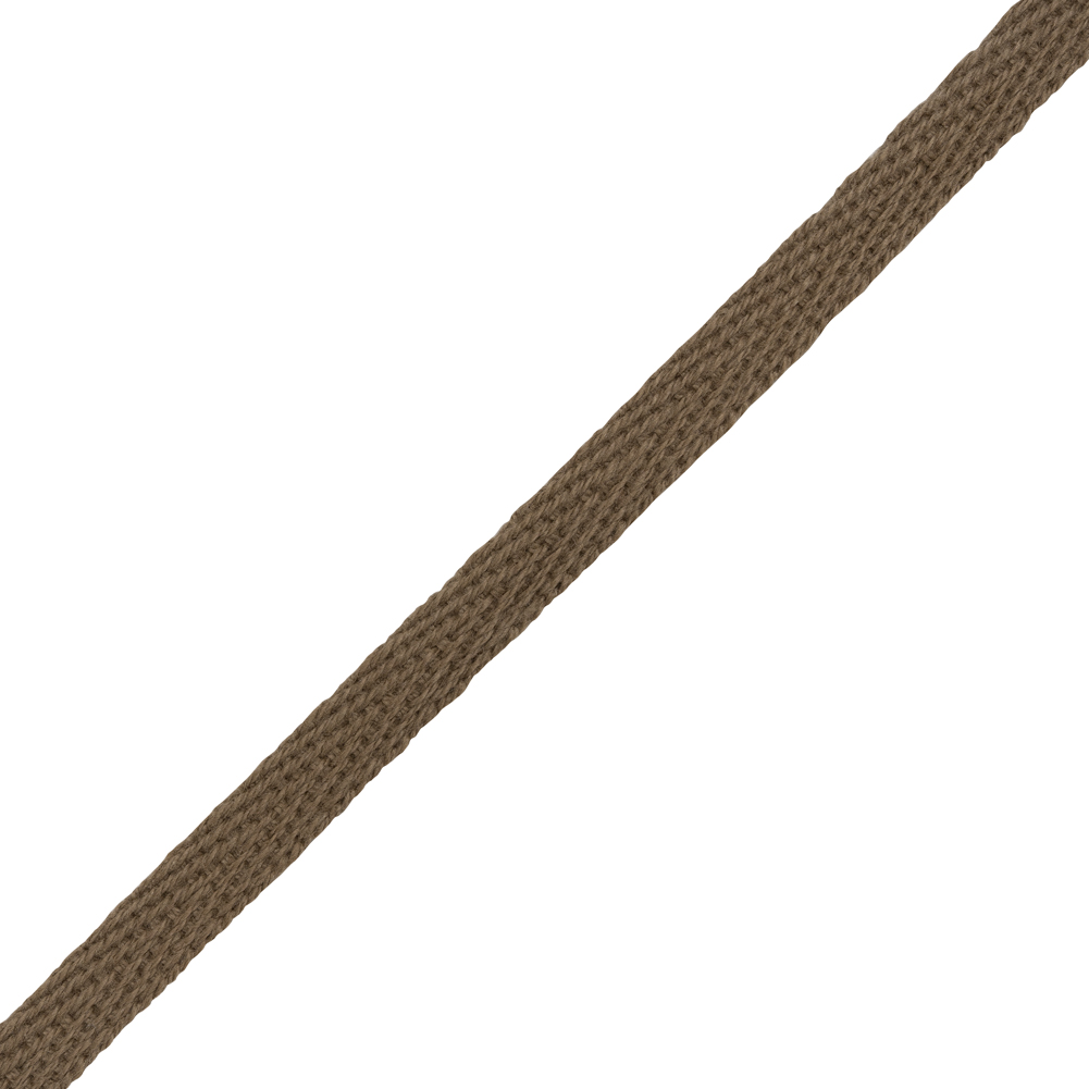 Cotton Twill Tape - 0.25" - Brown