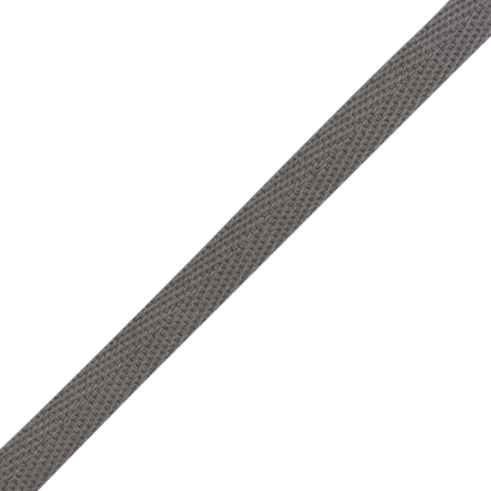 Cotton Twill Tape - 0.375" - Grey