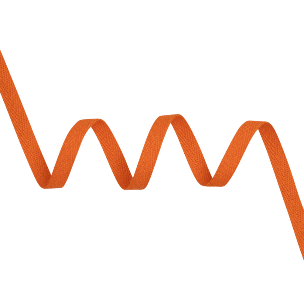 Cotton Twill Tape – 0.375″ – Orange Cotton Twill Tape – 0.375″ – Orange