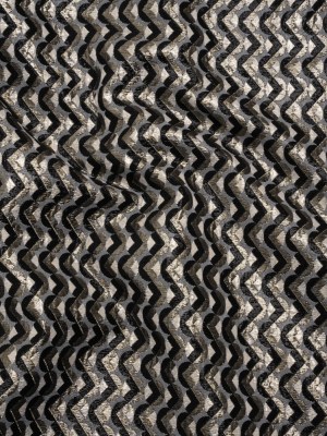 Metallic Stretch Brocade – Gray, Black and White Chevron Circles – Designer Deadstock Made in Italy Metallic Stretch Brocade – Gray, Black and White Chevron Circles – Designer Deadstock Made in Italy