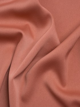 Stretch Polyester Crepe Back Satin – Spiced Coral – Deadstock Stretch Polyester Crepe Back Satin – Spiced Coral – Deadstock