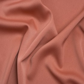 Stretch Polyester Crepe Back Satin – Spiced Coral – Deadstock Stretch Polyester Crepe Back Satin – Spiced Coral – Deadstock