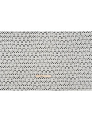 Cotton Crochet Lace – Off White Dots in Ovals – Designer Deadstock Cotton Crochet Lace – Off White Dots in Ovals – Designer Deadstock