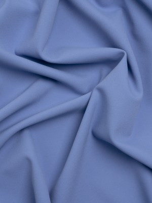 Stretch Creped Polyester Twill – Periwinkle – Deadstock Stretch Creped Polyester Twill – Periwinkle – Deadstock
