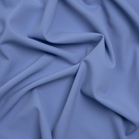 Stretch Creped Polyester Twill – Periwinkle – Deadstock Stretch Creped Polyester Twill – Periwinkle – Deadstock