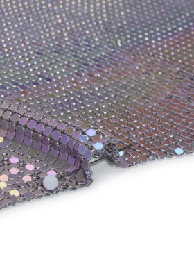 Aluminum Chainmail Fabric Panel, 3mm – Light Purple and Lime Green Oil Slick – Joan Collection Aluminum Chainmail Fabric Panel, 3mm – Light Purple and Lime Green Oil Slick – Joan Collection