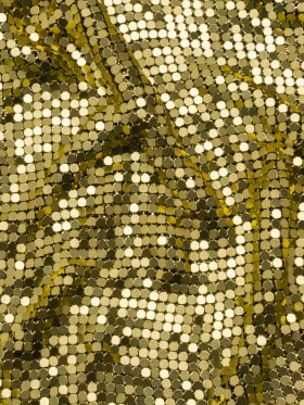 Aluminum Chainmail Fabric Panel, 3mm Tubular – Lime Green – Joan Collection Aluminum Chainmail Fabric Panel, 3mm Tubular – Lime Green – Joan Collection