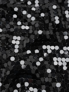 Aluminum Chainmail Fabric, 8mm Tubular – Black – Joan Collection Aluminum Chainmail Fabric, 8mm Tubular – Black – Joan Collection