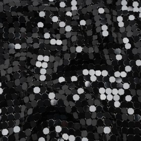 Aluminum Chainmail Fabric, 8mm Tubular – Black – Joan Collection Aluminum Chainmail Fabric, 8mm Tubular – Black – Joan Collection