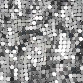 Aluminum Chainmail Fabric, 8mm Tubular – Silver – Joan Collection Aluminum Chainmail Fabric, 8mm Tubular – Silver – Joan Collection