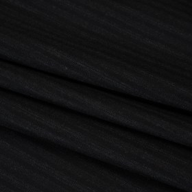 Super 130 Wool Suiting Made in Italy – Black and Charcoal Ticking Stripes – Deadstock Super 130 Wool Suiting Made in Italy – Black and Charcoal Ticking Stripes – Deadstock