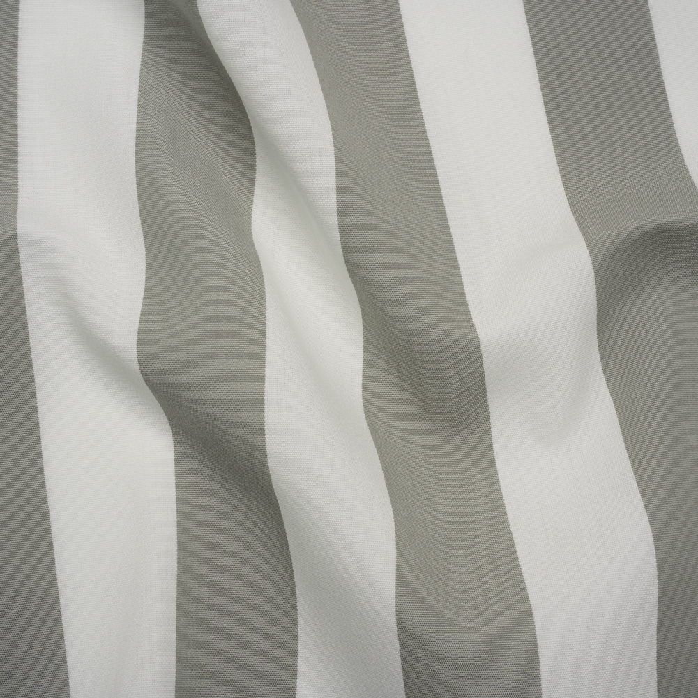Outdoor Canvas – Light Gray and White Awning Stripes Outdoor Canvas – Light Gray and White Awning Stripes