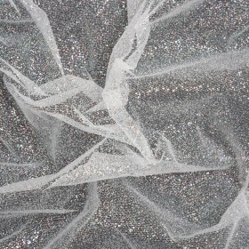 Glitter Tulle 5-yard Bundle – Iridescent on White Glitter Tulle 5-yard Bundle – Iridescent on White