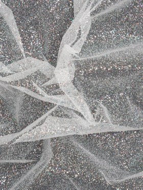 Glitter Tulle 5-yard Bundle – Iridescent on White Glitter Tulle 5-yard Bundle – Iridescent on White