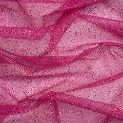 Glitter Tulle 5-yard Bundle – Multi on Fuchsia Glitter Tulle 5-yard Bundle – Multi on Fuchsia