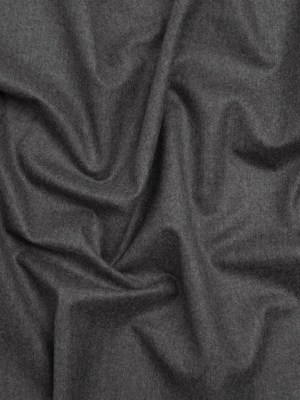 Super 120 Wool Flannel Suiting Made in Italy – Heathered Gray – Deadstock Super 120 Wool Flannel Suiting Made in Italy – Heathered Gray – Deadstock